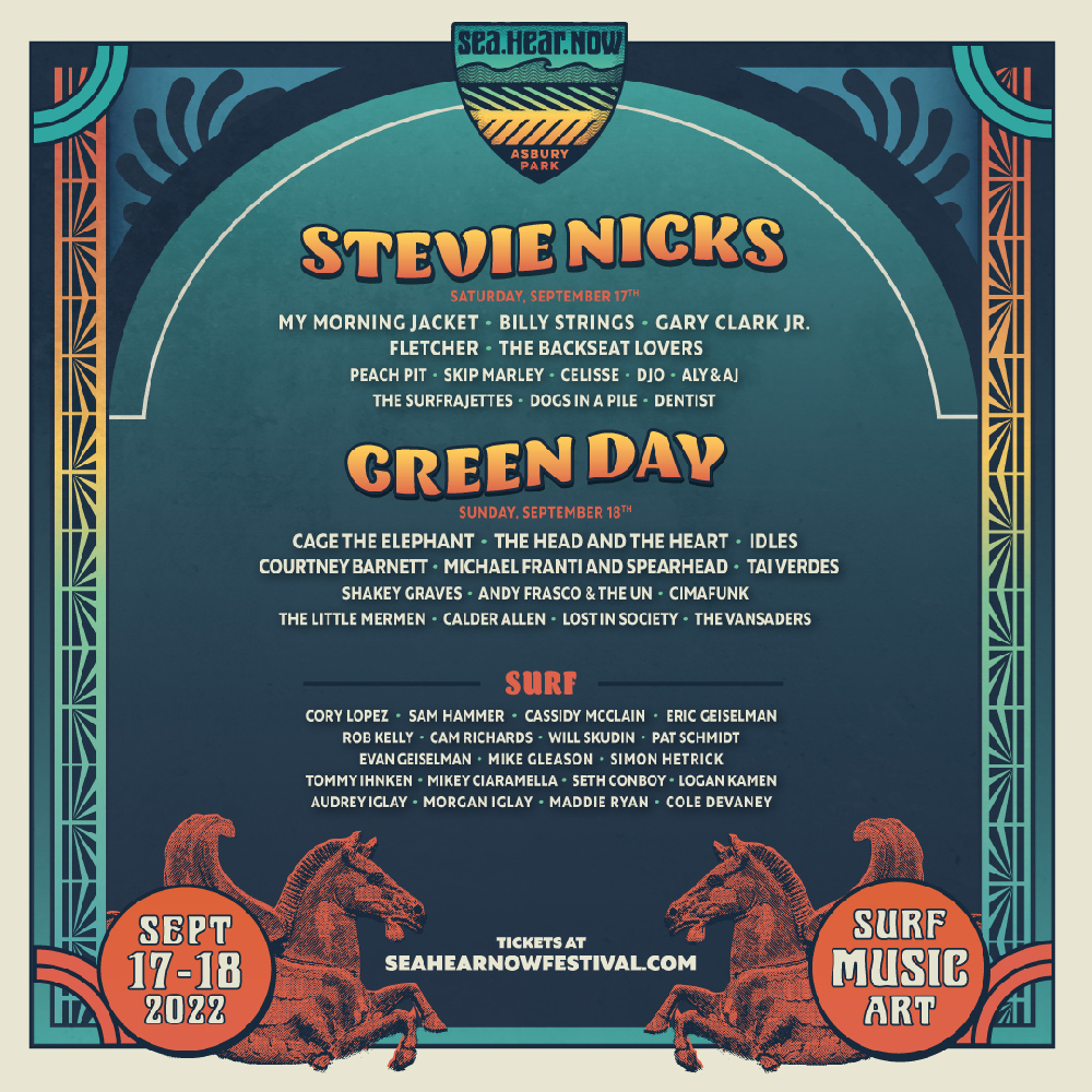 Sea.Hear.Now Festival 2022 Stevie Nicks, Green Day, My Morning Jacket