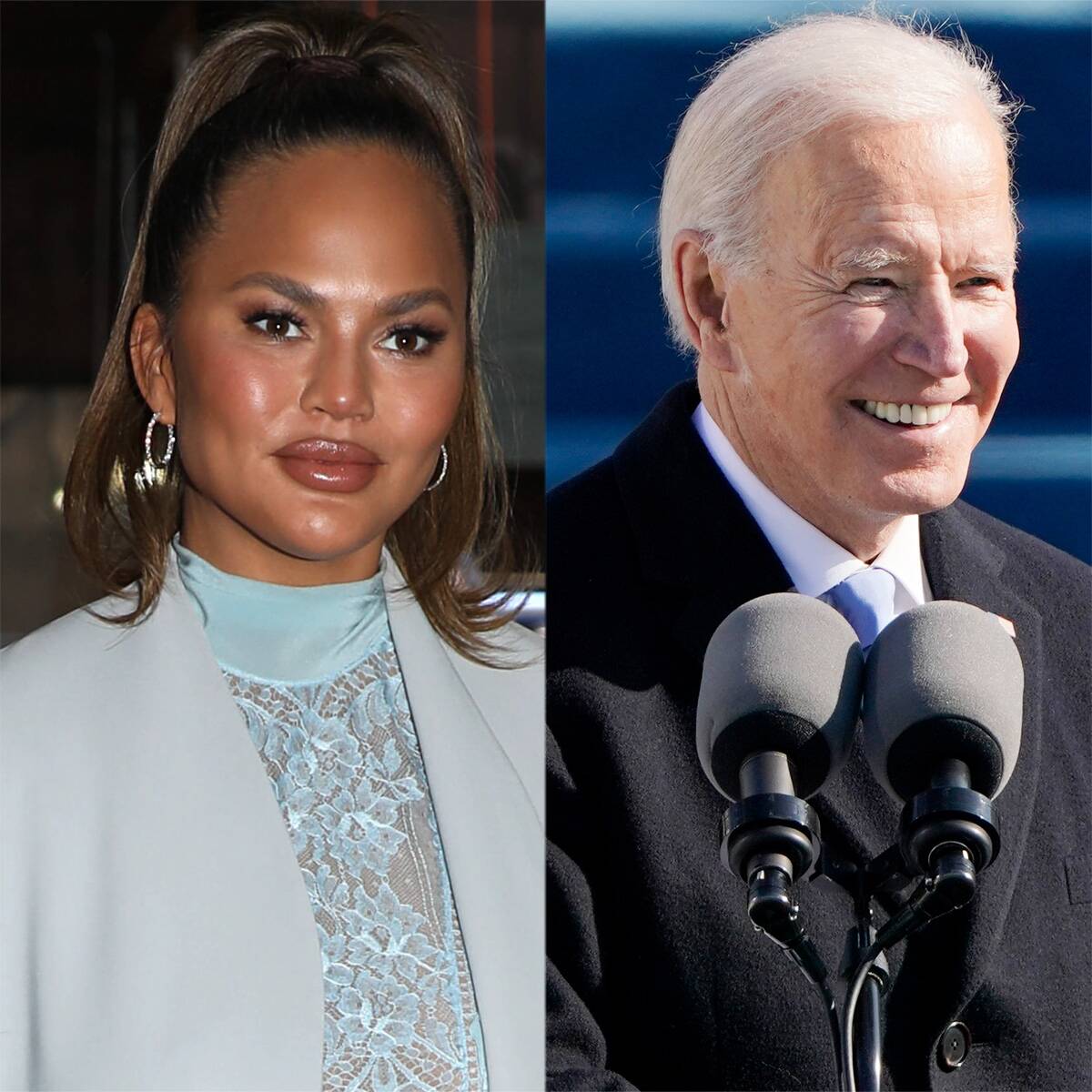 Chrissy Teigen Gets Her Wish She's the Only Celeb President Joe Biden