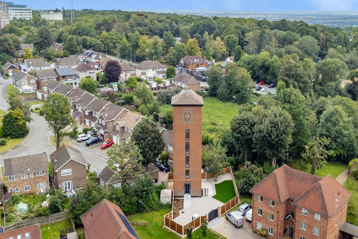 Former south Essex water tower with 'Willy Wonka' lift on sale for