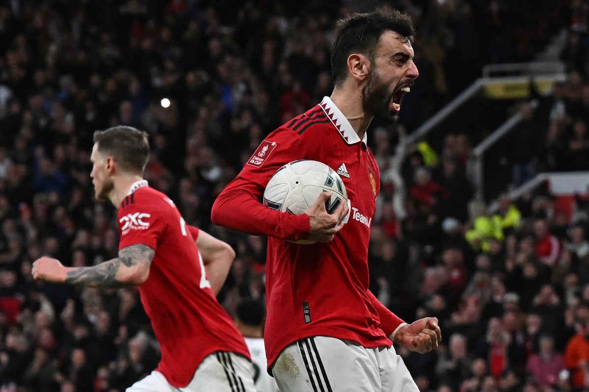 Manchester United 31 Fulham LIVE! Fernandes goal, red cards FA Cup