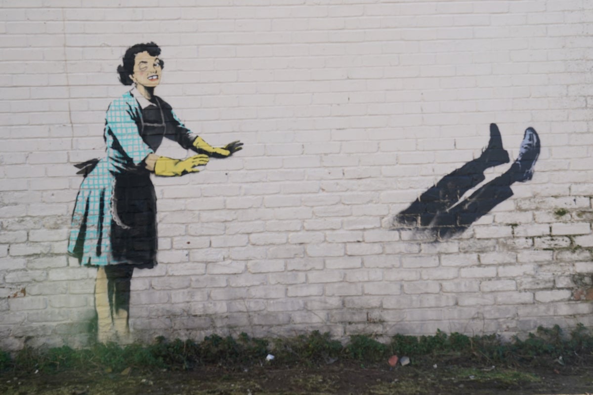 Banksy confirms street artwork with apparent theme of domestic abuse