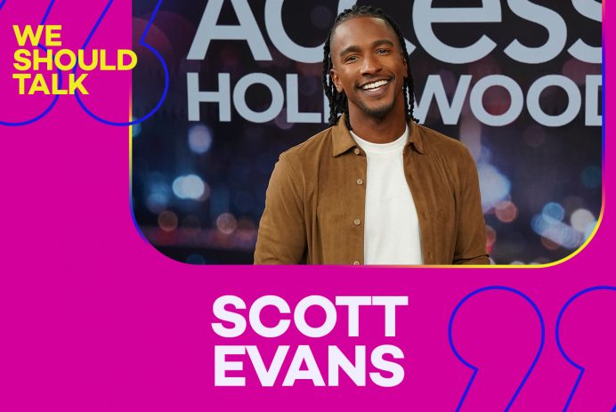 ‘Access Hollywood’ host Scott Evans gets emotional recalling impactful