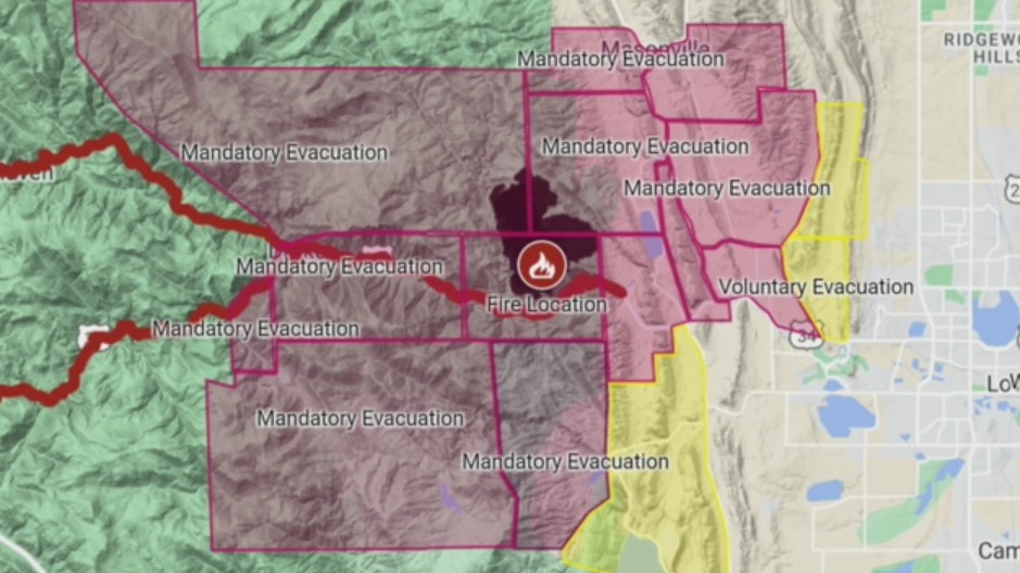 New mandatory, voluntary evacuations ordered near Loveland