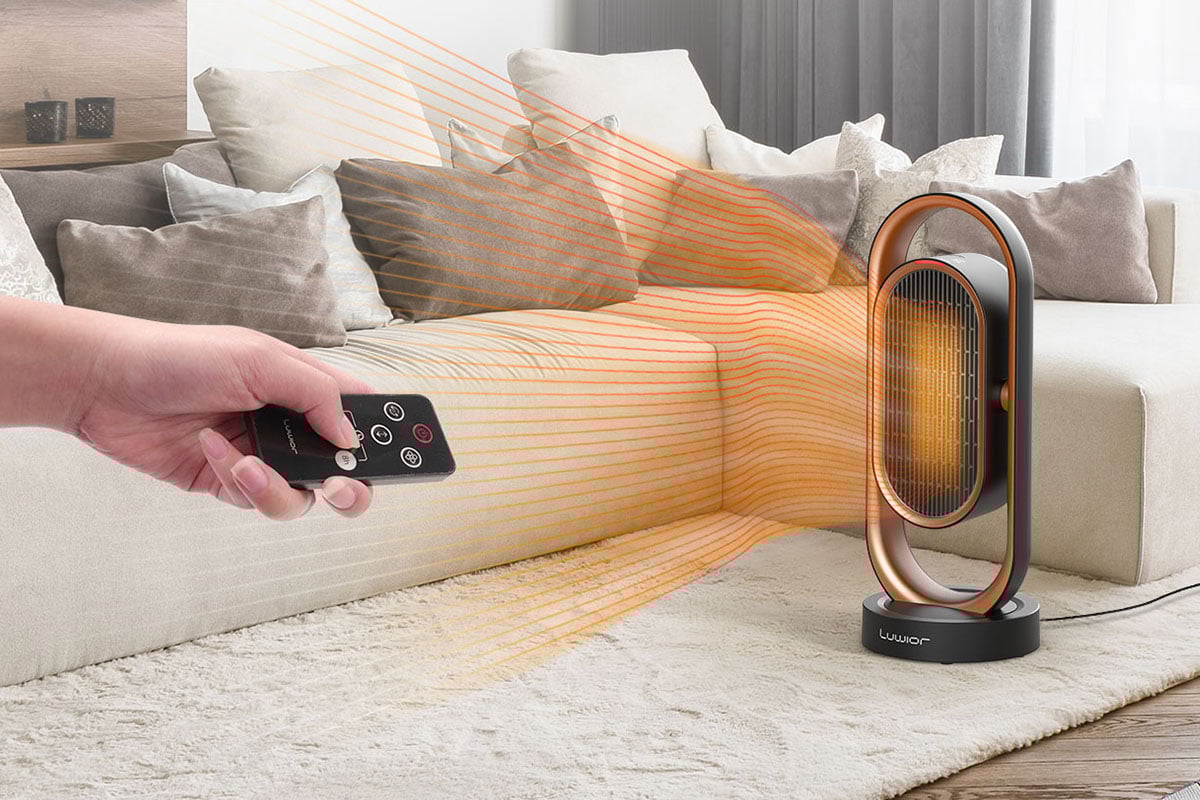This Oscillating Indoor Infrared Heater is Great for People Who Hate