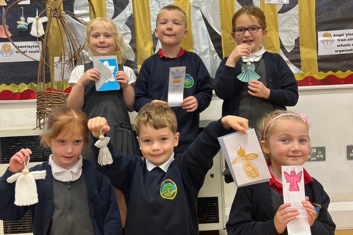 Primary school aiming to create 7,000 angels for Cumbrian hospital staff