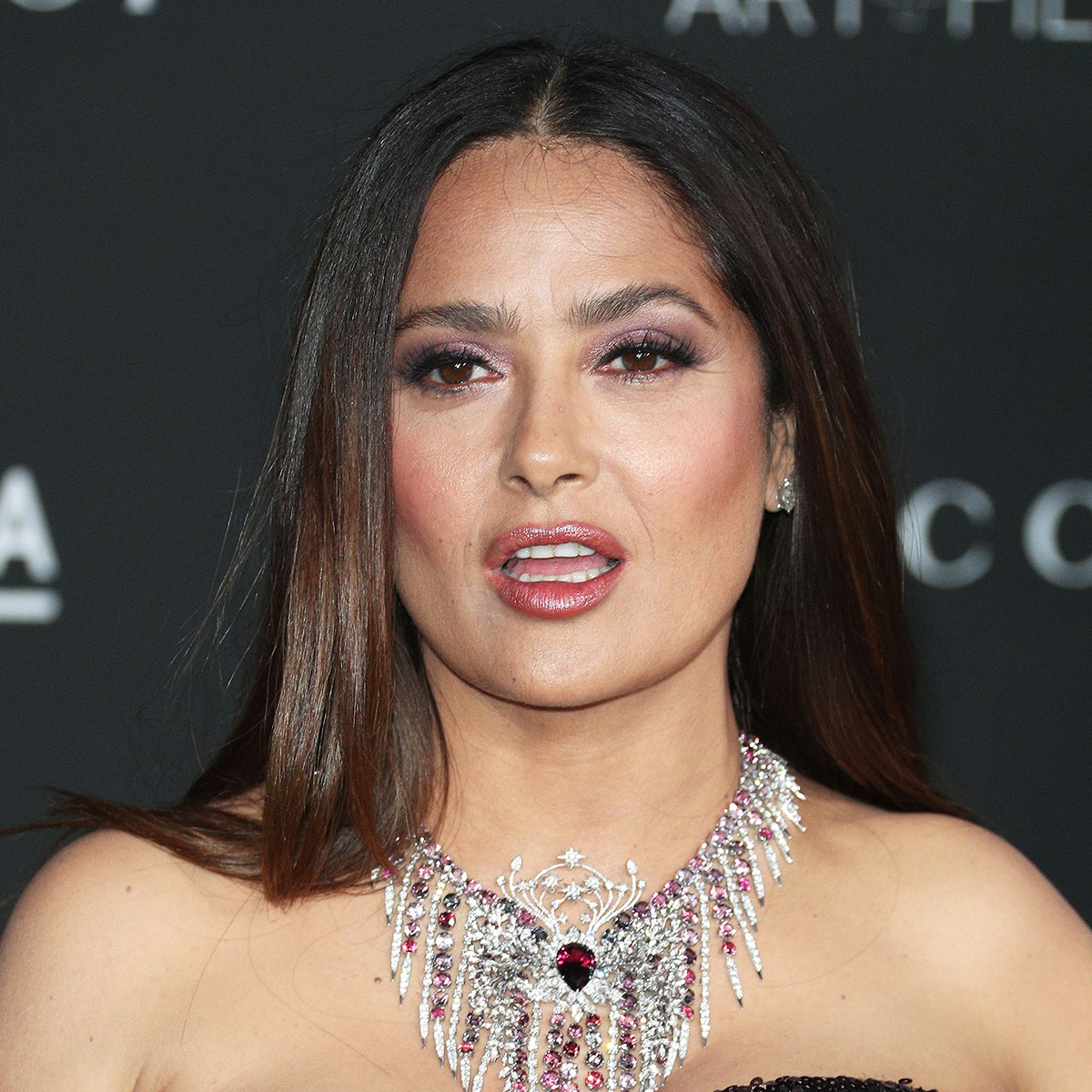 Fans React To Salma Hayek’s Natural Hair And Makeup-Free Face On