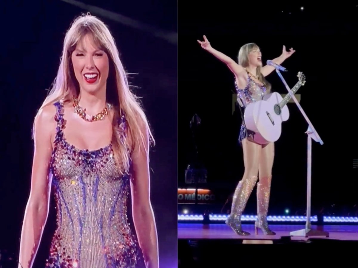 Taylor Swift expertly recovers from wardrobe malfunction during Eras(03)