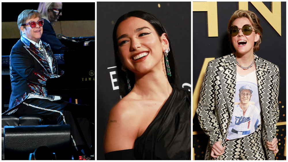 Elton John, Dua Lipa, Brandi Carlile and Kiki Dee Rock Dodger Stadium