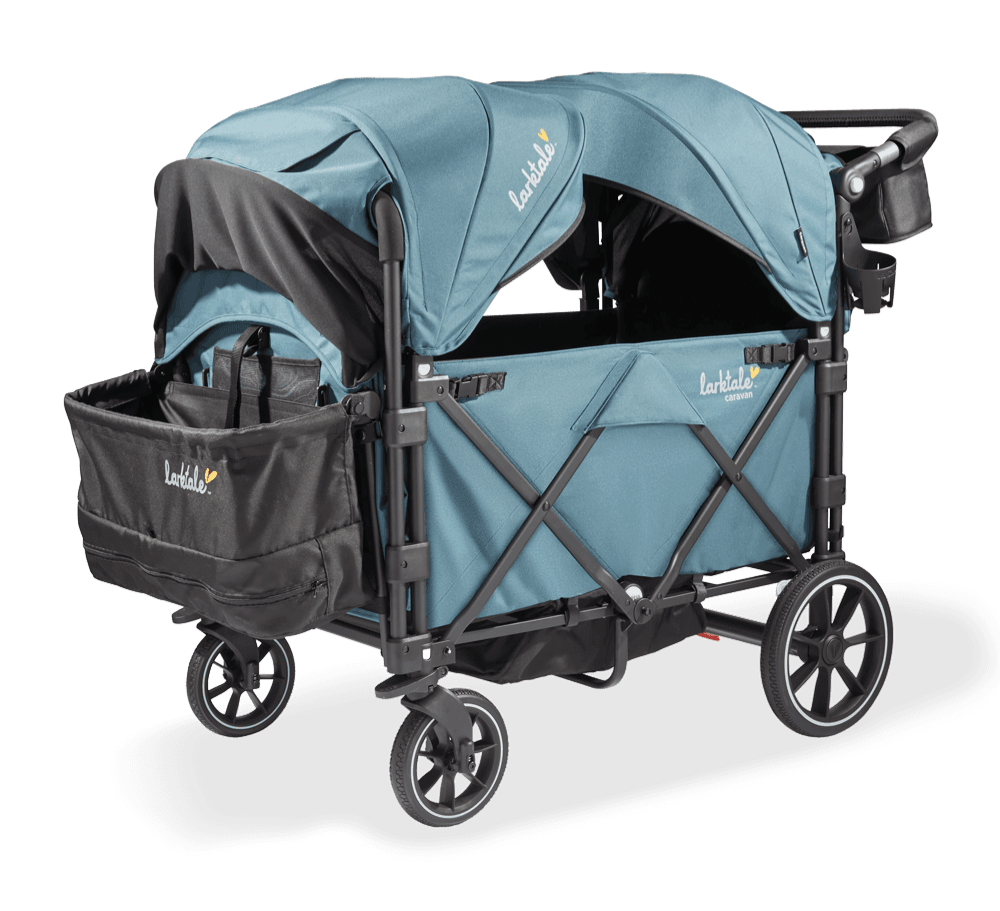 caravan Quad Stroller/Wagon 4Seater Folding Wagon Stroller for Kids