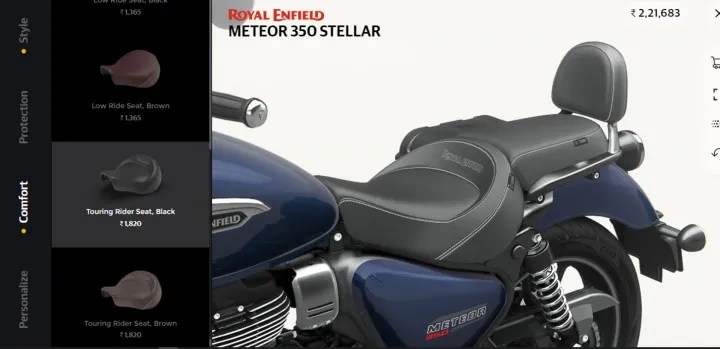 Royal Enfield Meteor 350 Accessories Revealed BikeDekho