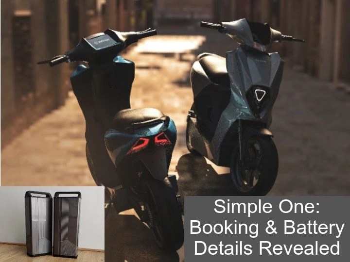Simple One Electric Scooter Booking Amount, Battery Details Revealed
