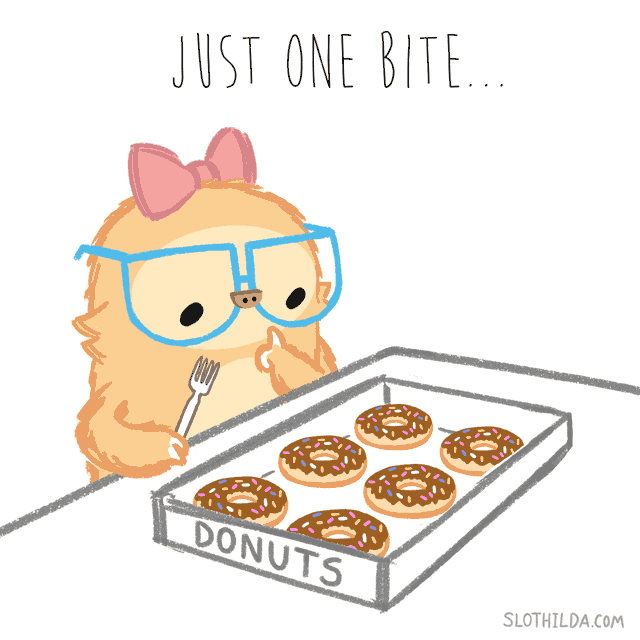 Donuts Eating GIF by SLOTHILDA Find & Share on GIPHY