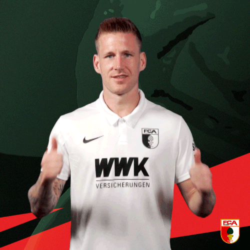 Football Thumbs Up GIF by FC Augsburg 1907 Find & Share