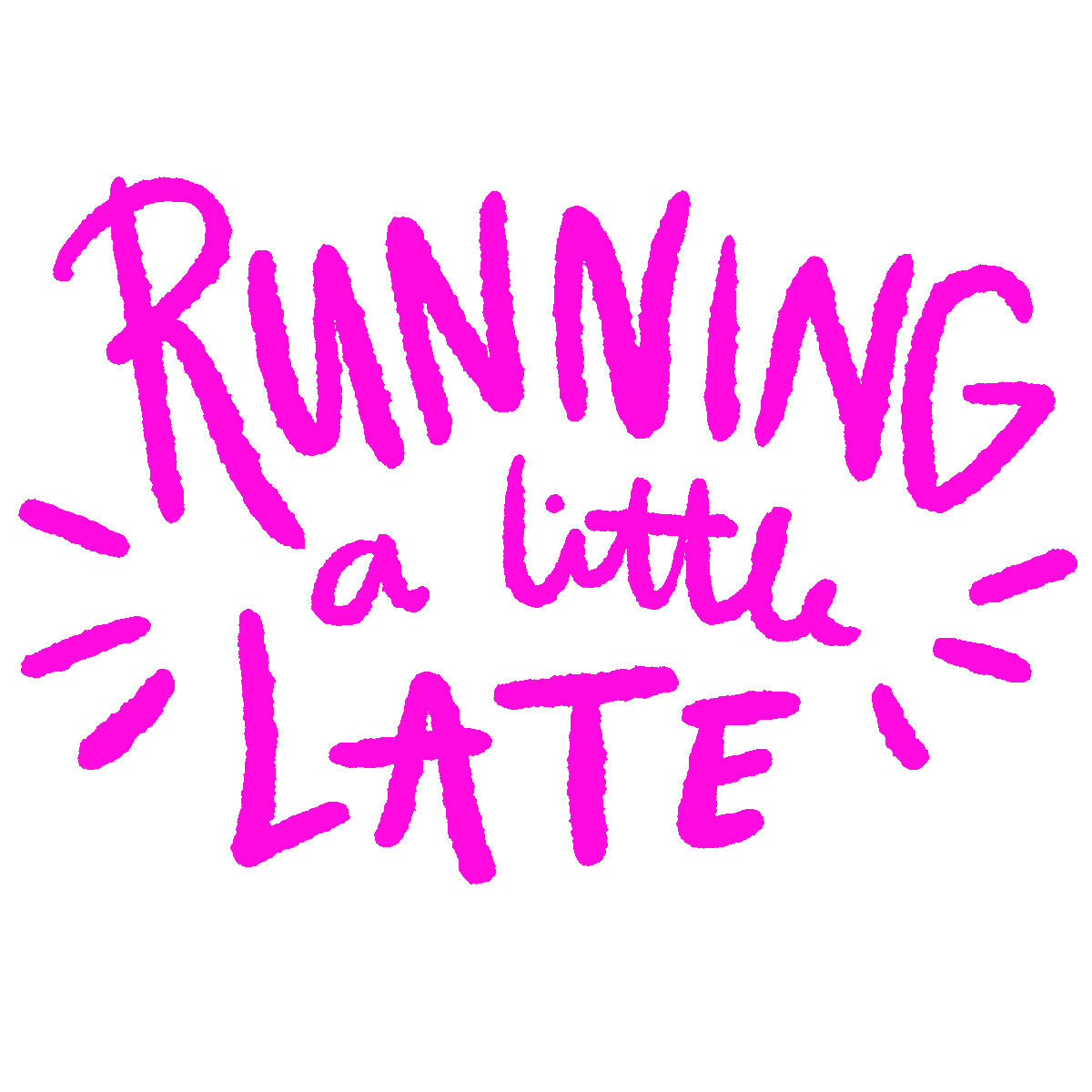 Running Late On My Way Sticker by megan motown for iOS & Android GIPHY