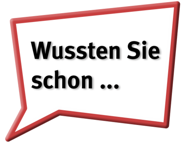 Wussten Sie schon.... Wussten Sie schon, dass Sie Produkte mit