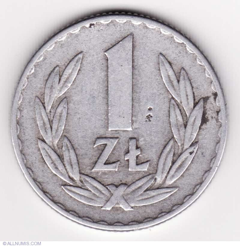 1 Zloty 1949, 1949 Issue Poland Coin 44