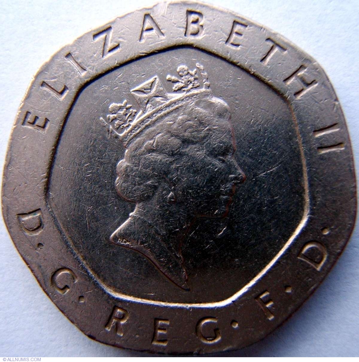 20 Pence 1987, Elizabeth II (1952present) Great Britain Coin 2805