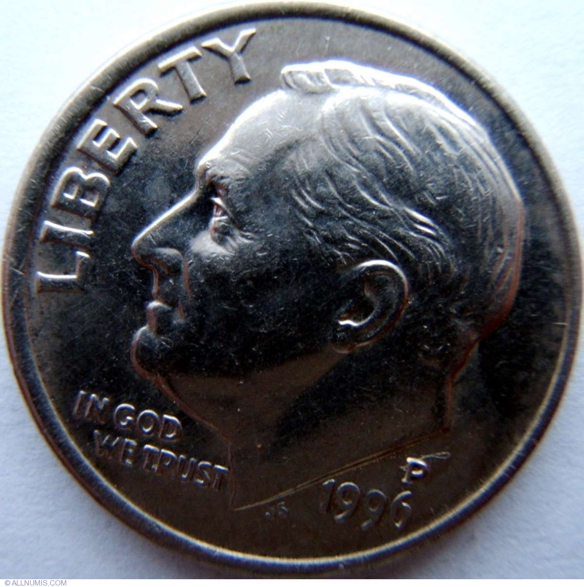 Dime 1996 P, Dime, Roosevelt (1946present) United States of America Coin 2486