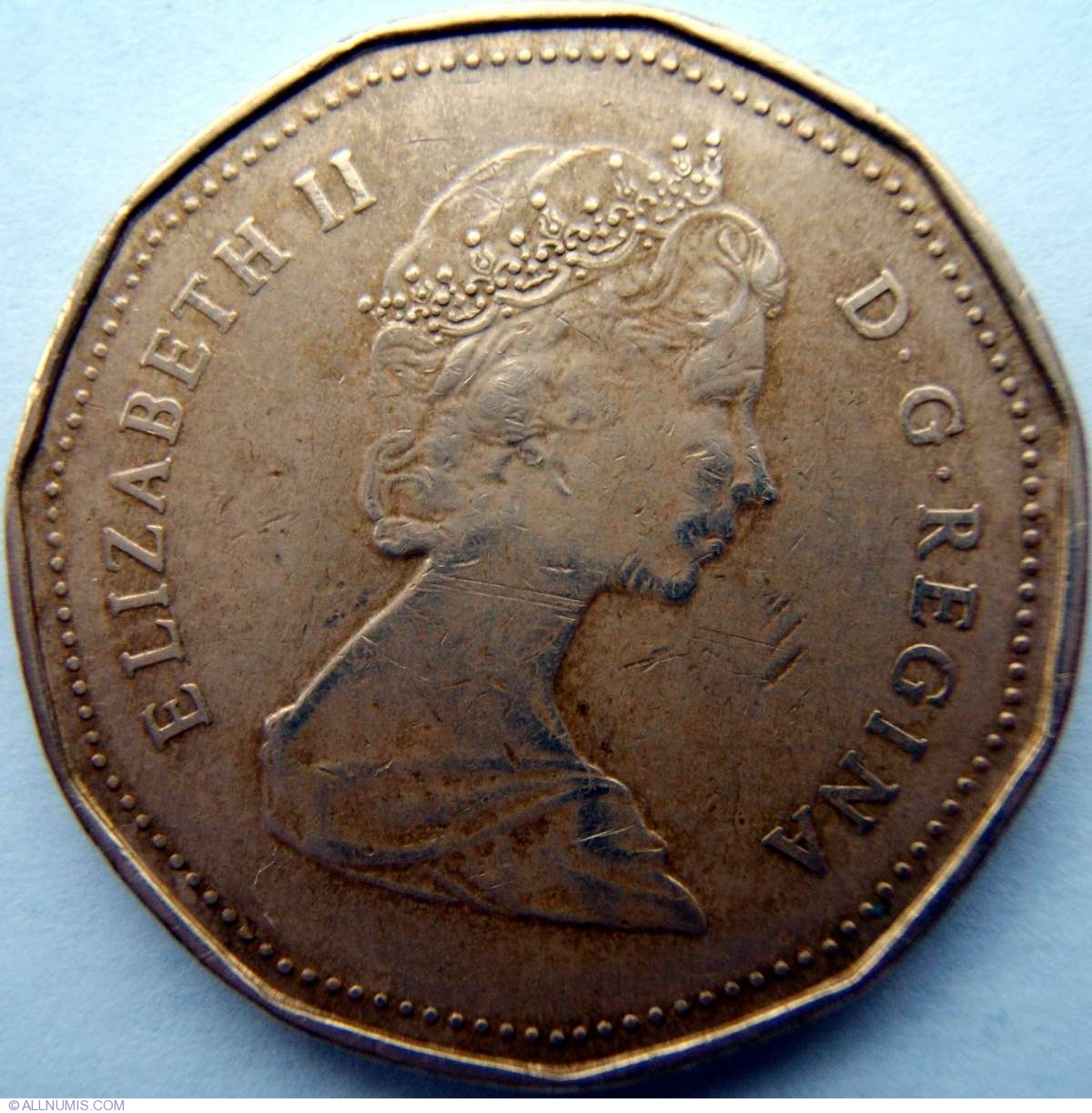 1 Dollar 1987, Elizabeth II (1953present) Canada Coin 2258