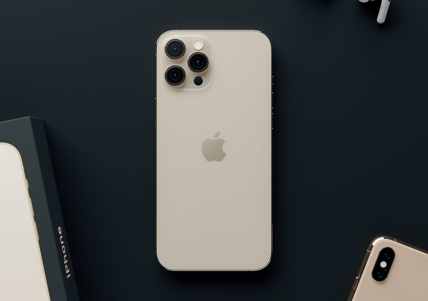 iPhone 12 Pro Gold CGTrader