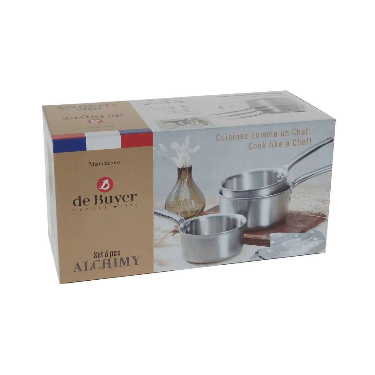 Stainless steel saucepan Set ALCHIMY
