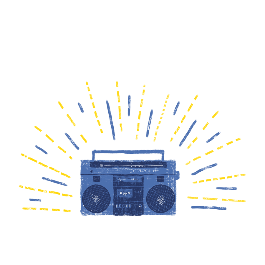 Boombox GIF by Martina Scott Find & Share on GIPHY