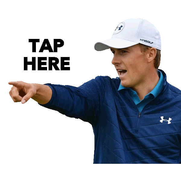 Jordan Spieth Tap Here Sticker by PGA Memes for iOS & Android GIPHY