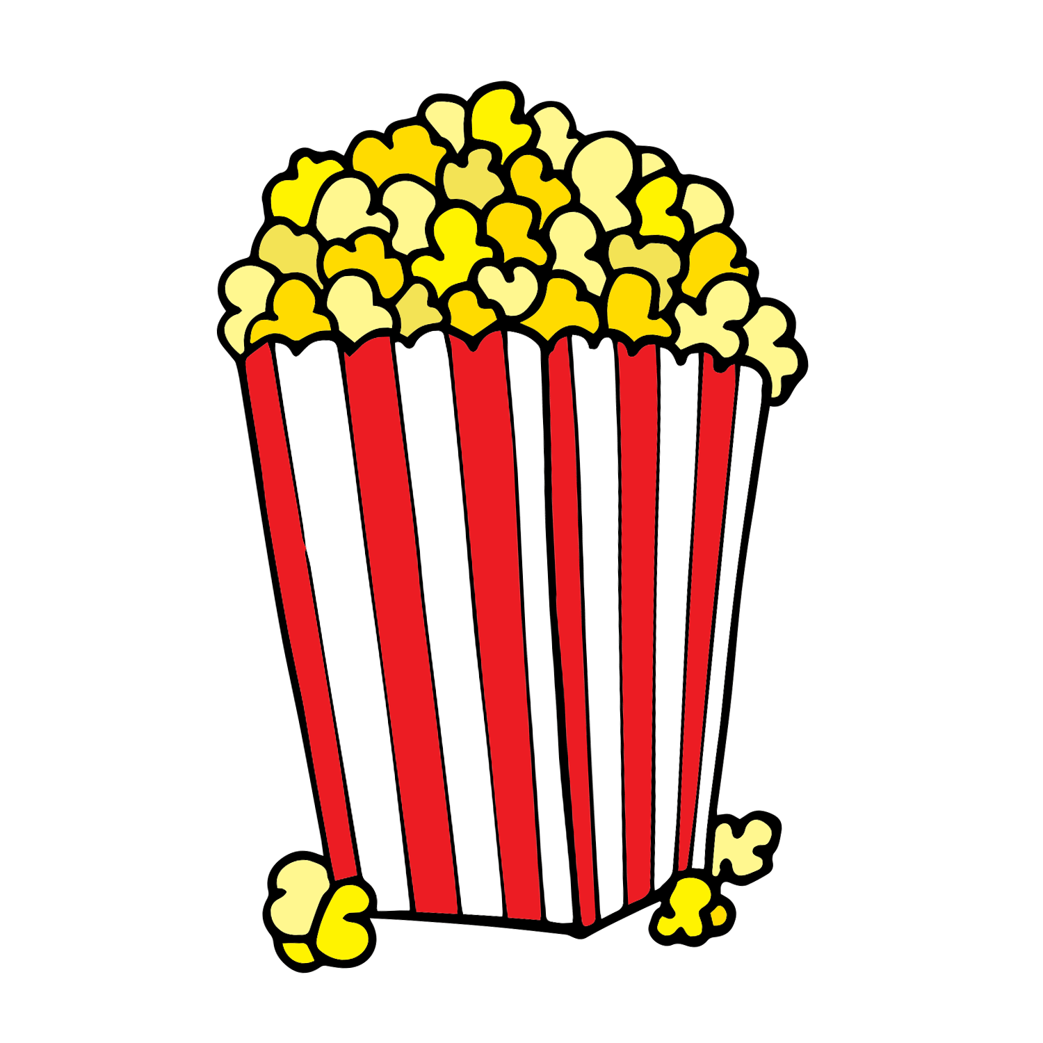 Movie Theater Popcorn Sticker by COREY PAIGE DESIGNS for