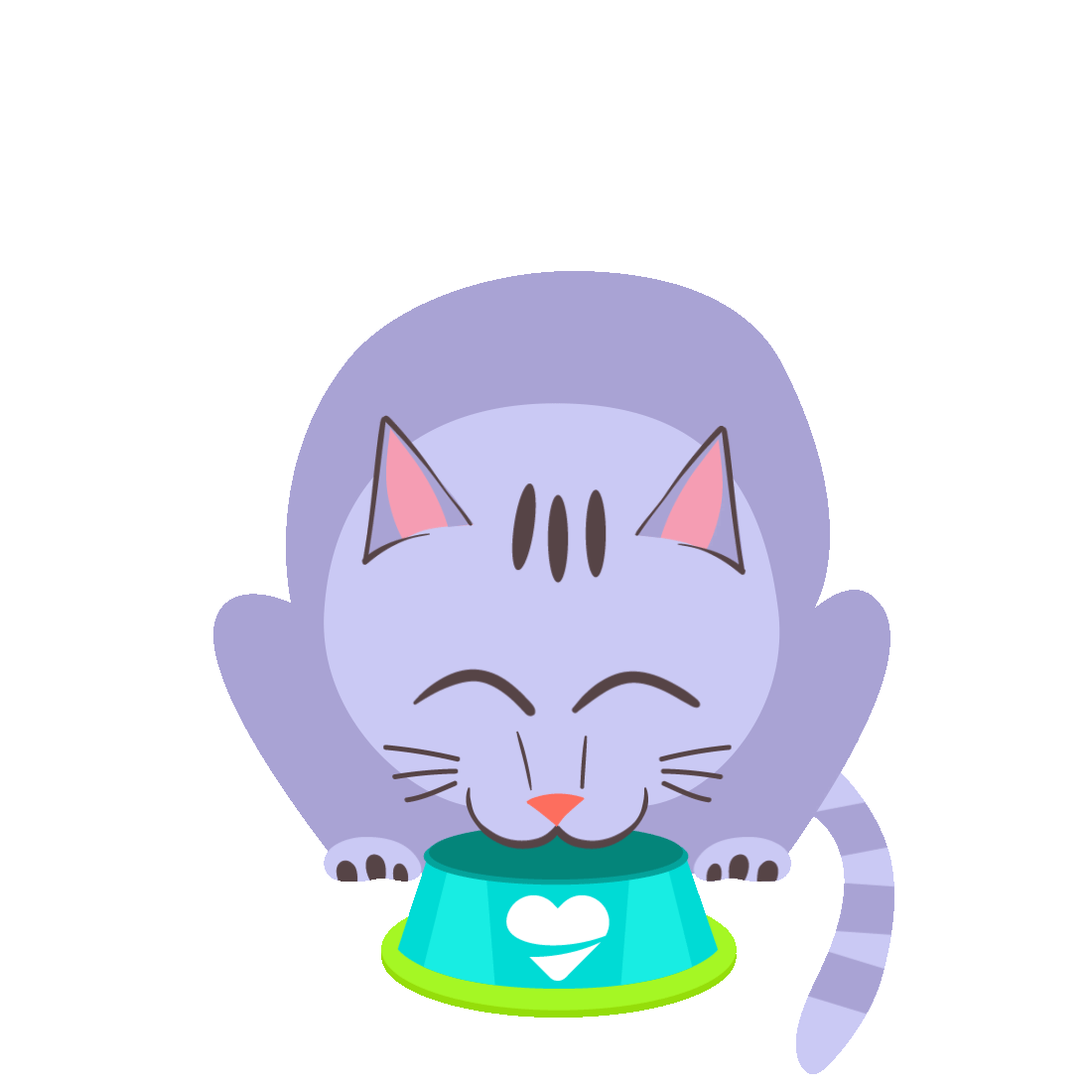 Cat Eating Sticker by dmbeauty for iOS & Android GIPHY