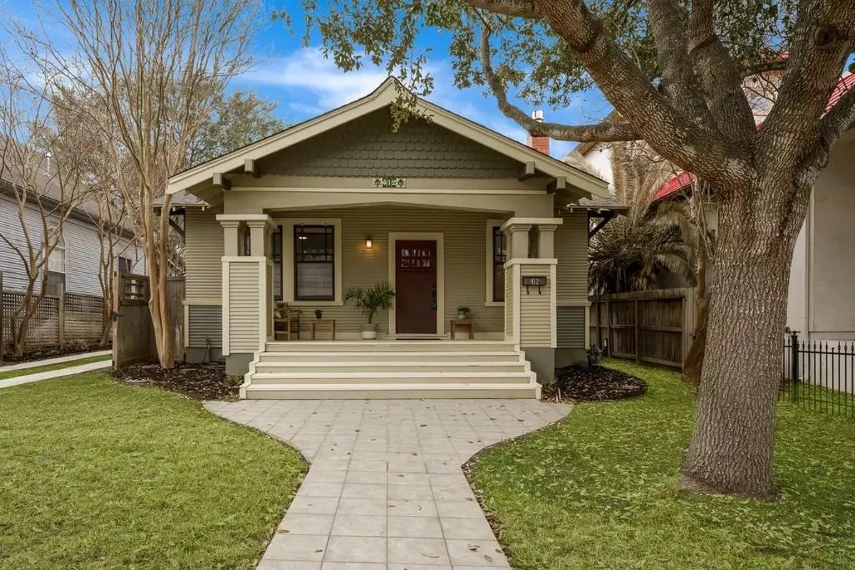 This beautiful bungalow for sale is located a block from the San