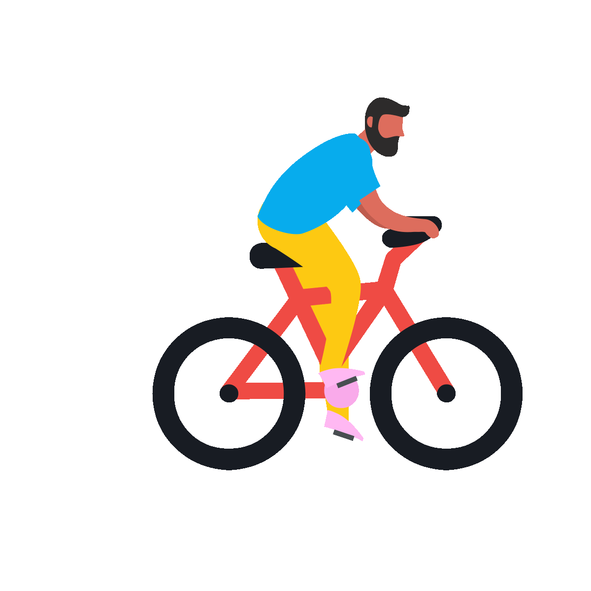 On The Way Bike Sticker for iOS & Android GIPHY