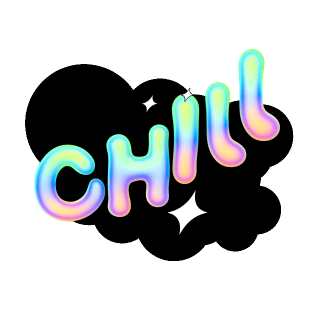 Chill Out Text Sticker by V5MT for iOS & Android GIPHY