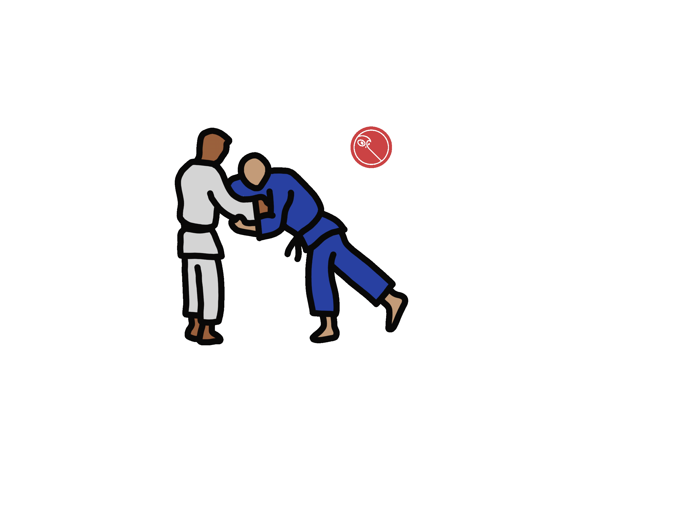 Fight Roll Sticker by fukurobrand for iOS & Android GIPHY