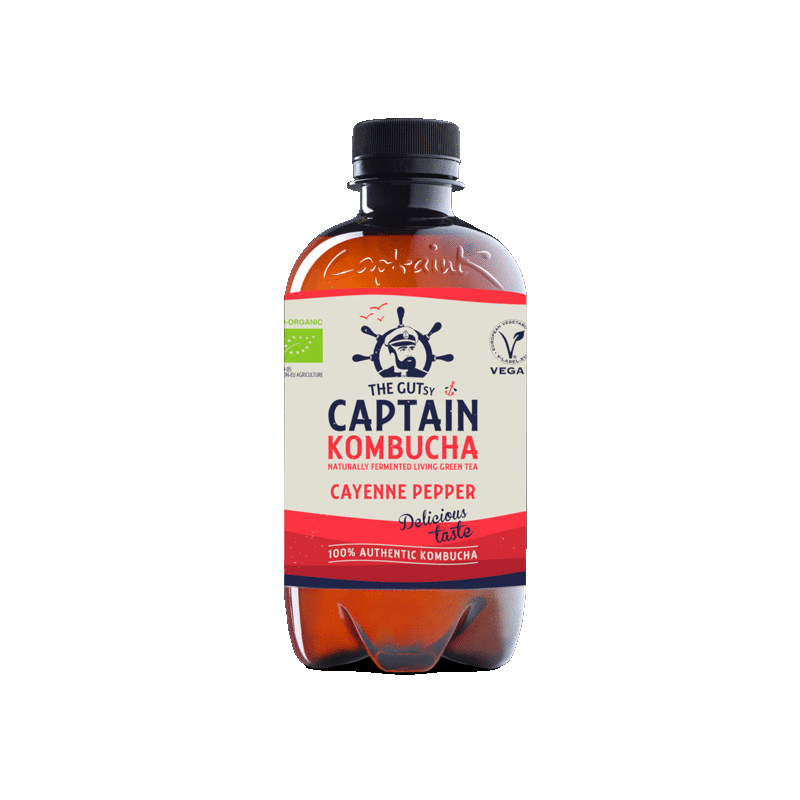 Cayenne Pepper Kombucha Sticker by GUTsy Captain for iOS & Android GIPHY