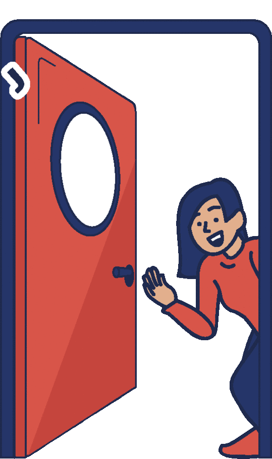 Door Join Sticker by Klob for iOS & Android GIPHY