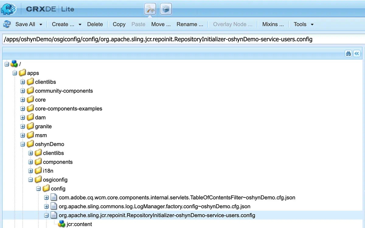 Creating AEM Service Users Using Sling Repo Initializer Oshyn