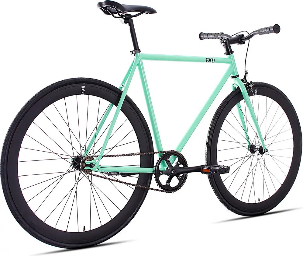 6KU Complete Bike Fixie MILAN 2 Mint Green/Black Alltricks.fr