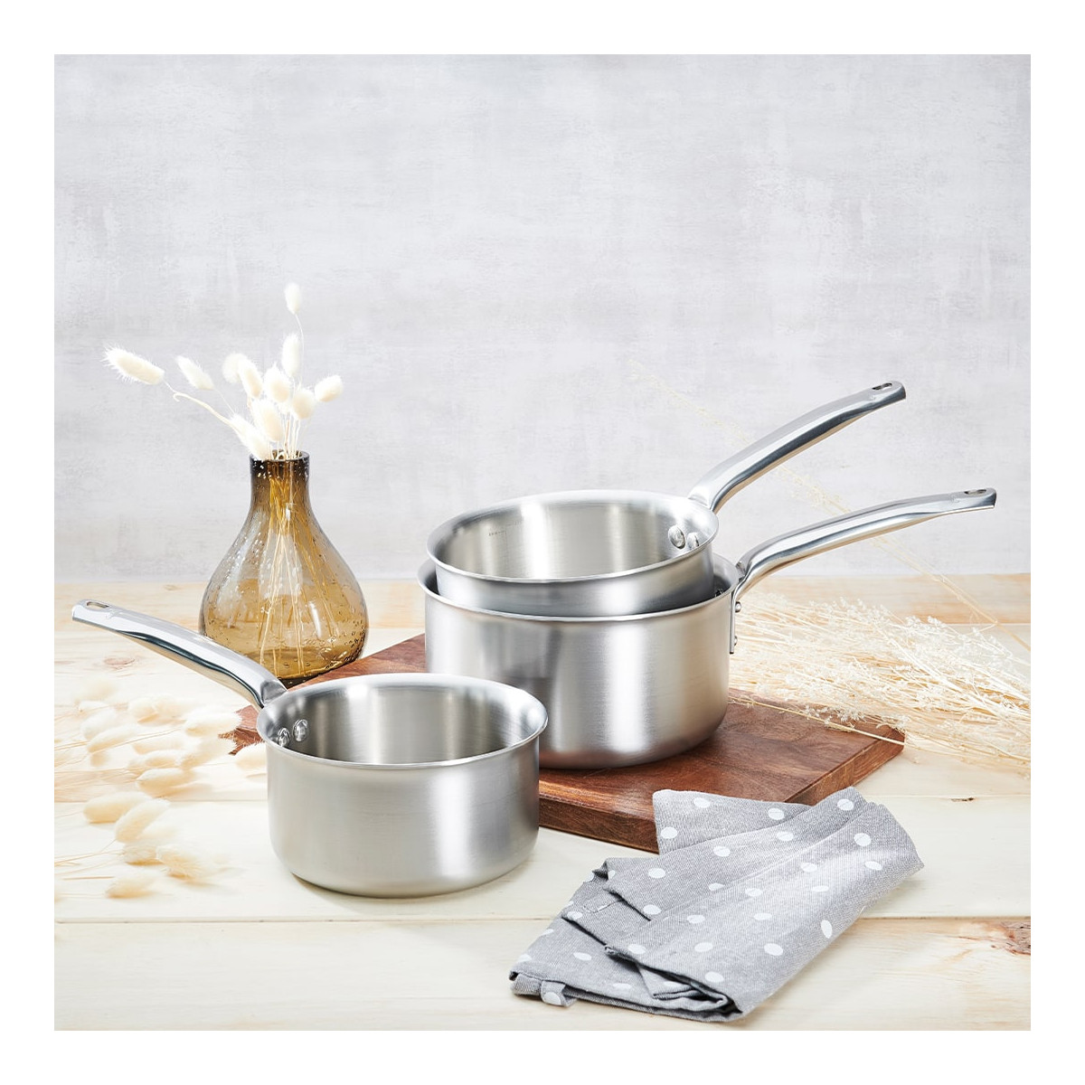 Stainless steel saucepan Set ALCHIMY