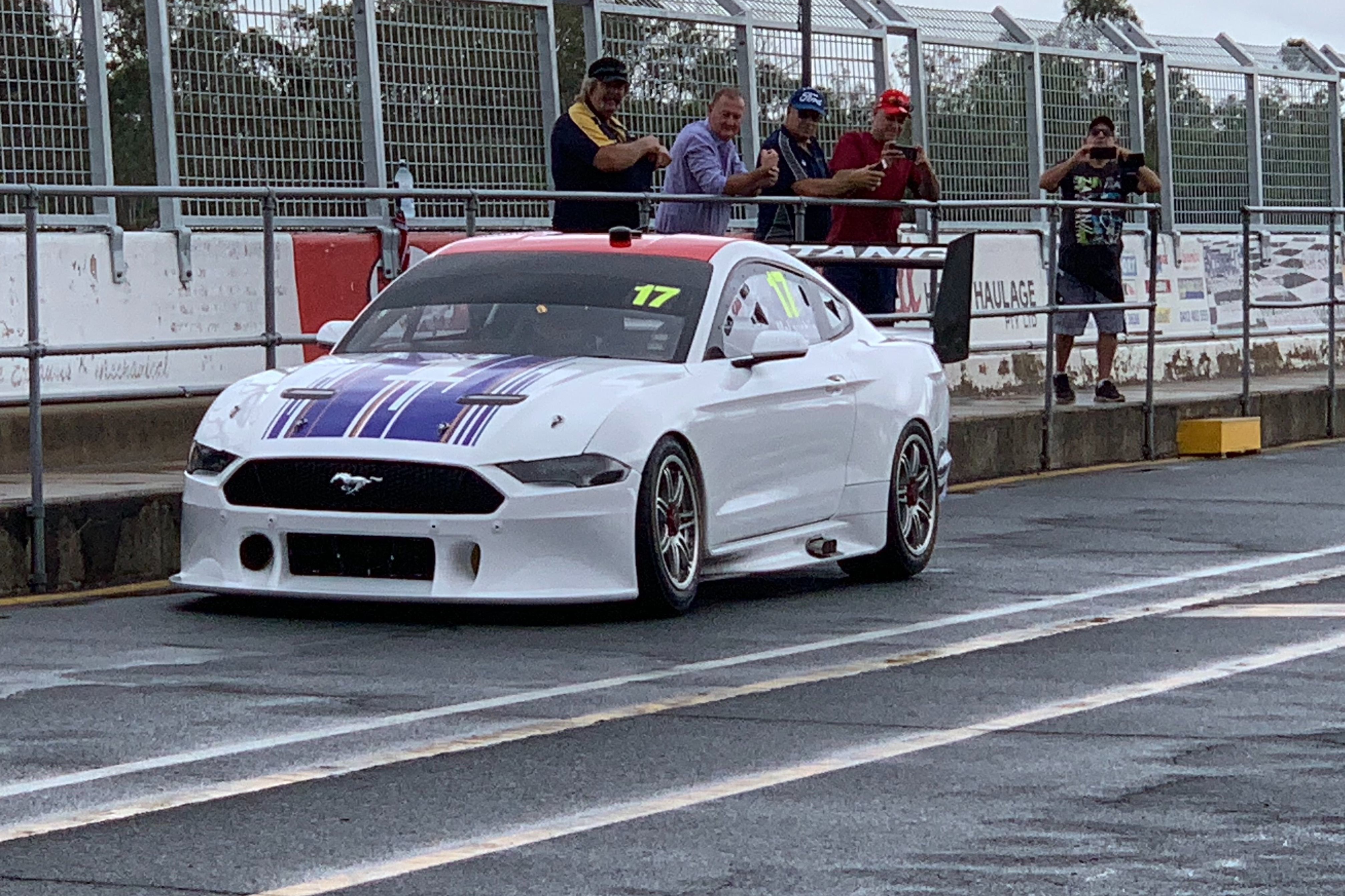 FIRST PICS McLaughlin shakes down the Mustang Speedcafe