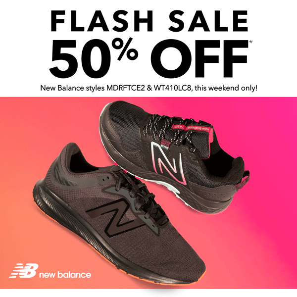 ⚡ FLASH SALE! ⚡ 50 OFF Select New Balance Styles Super Shoes
