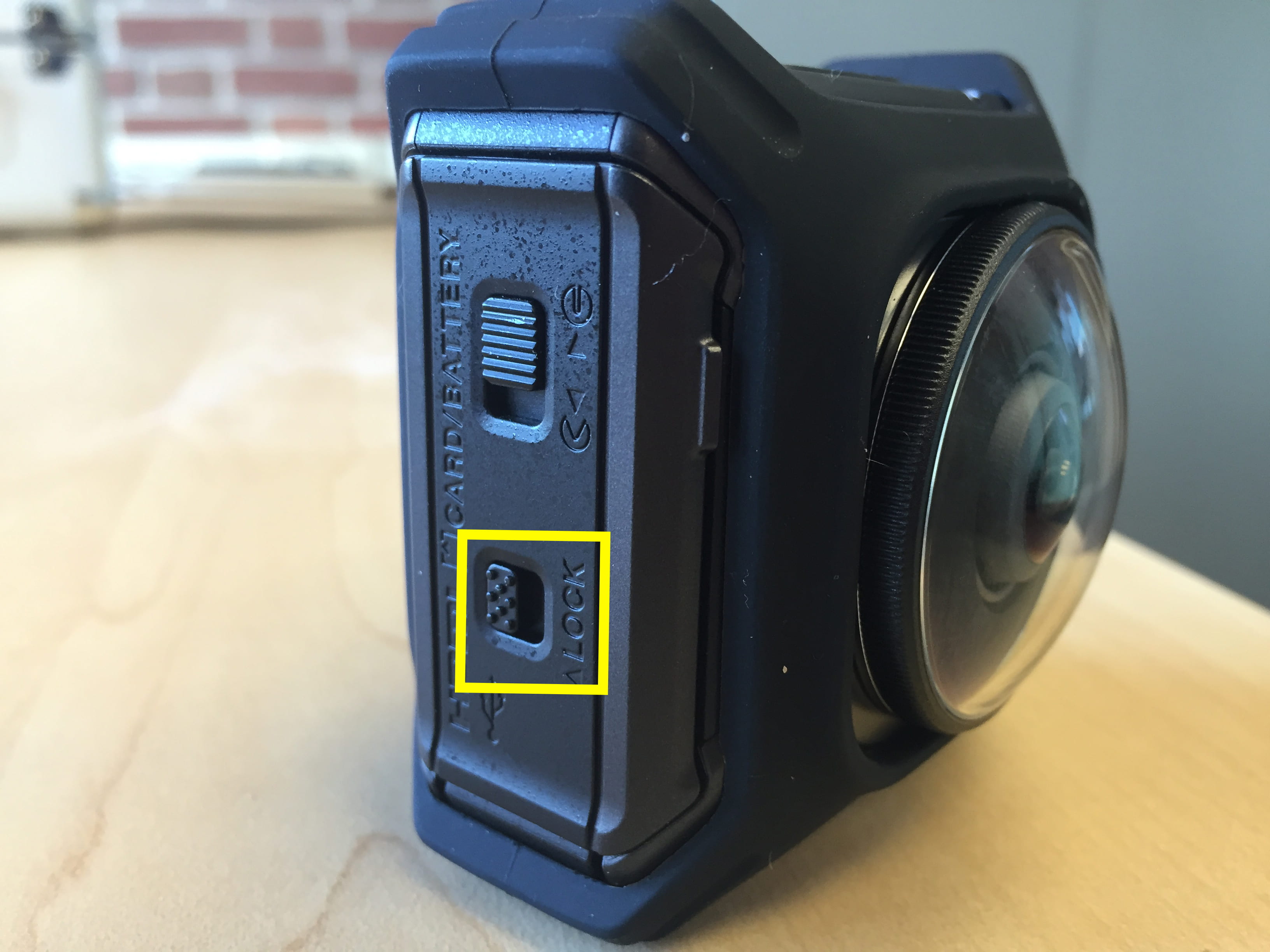 Removing the SD Card in the Nikon KeyMission 360 | Media Commons