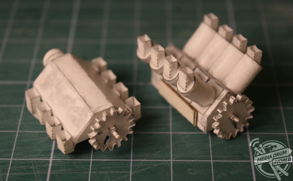 Legendary V8 Engine Recreated as Working Paper Model Media Drum World