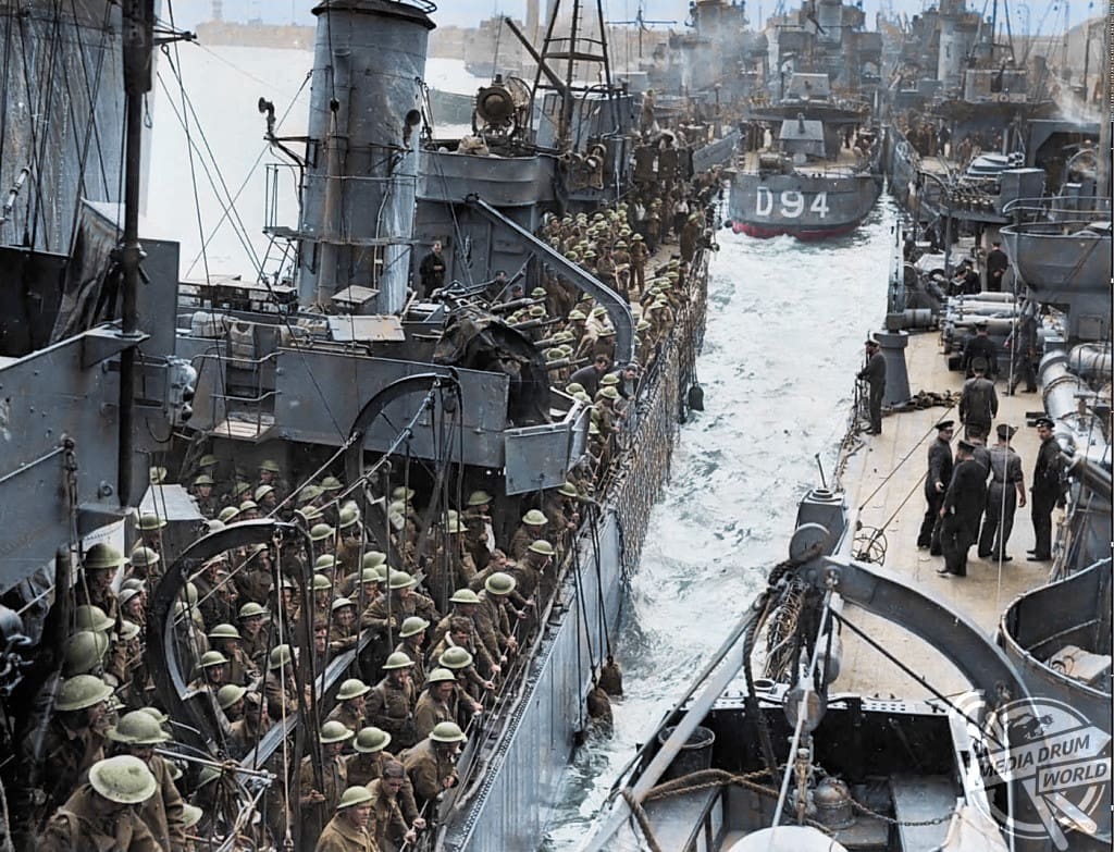 As the Blockbuster Film is Released, Newly Colourised Photos Show the