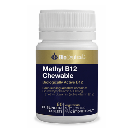 BioCeuticals Methyl B12 Chewable 60 tablets MediAdvice Pharmacy