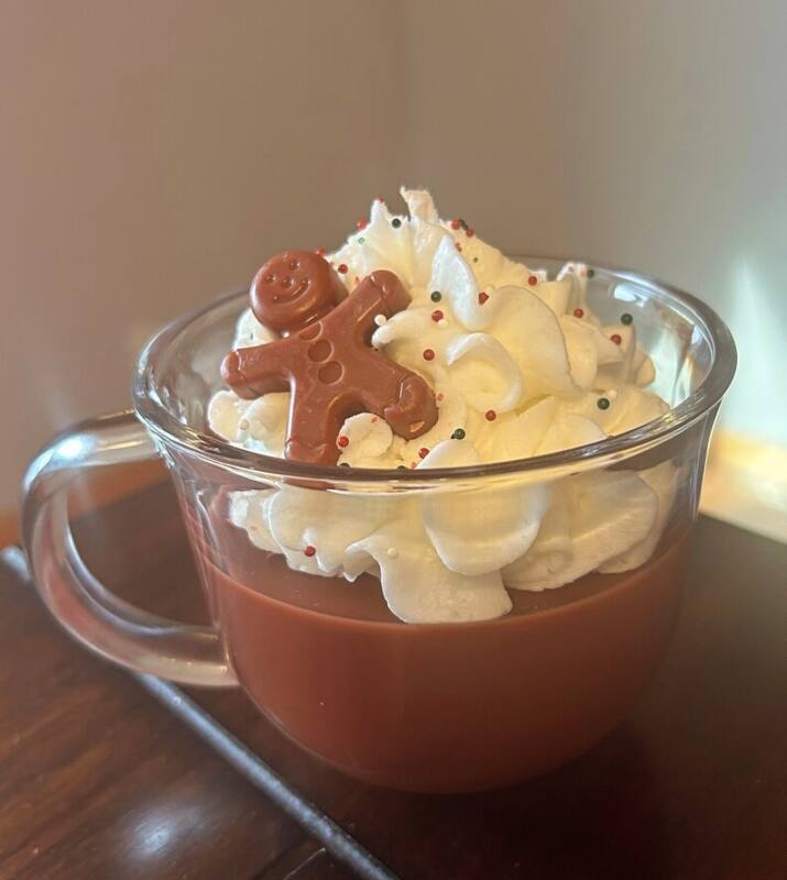 This Swiss Miss hot cocoascented candle in a mug is perfect for the