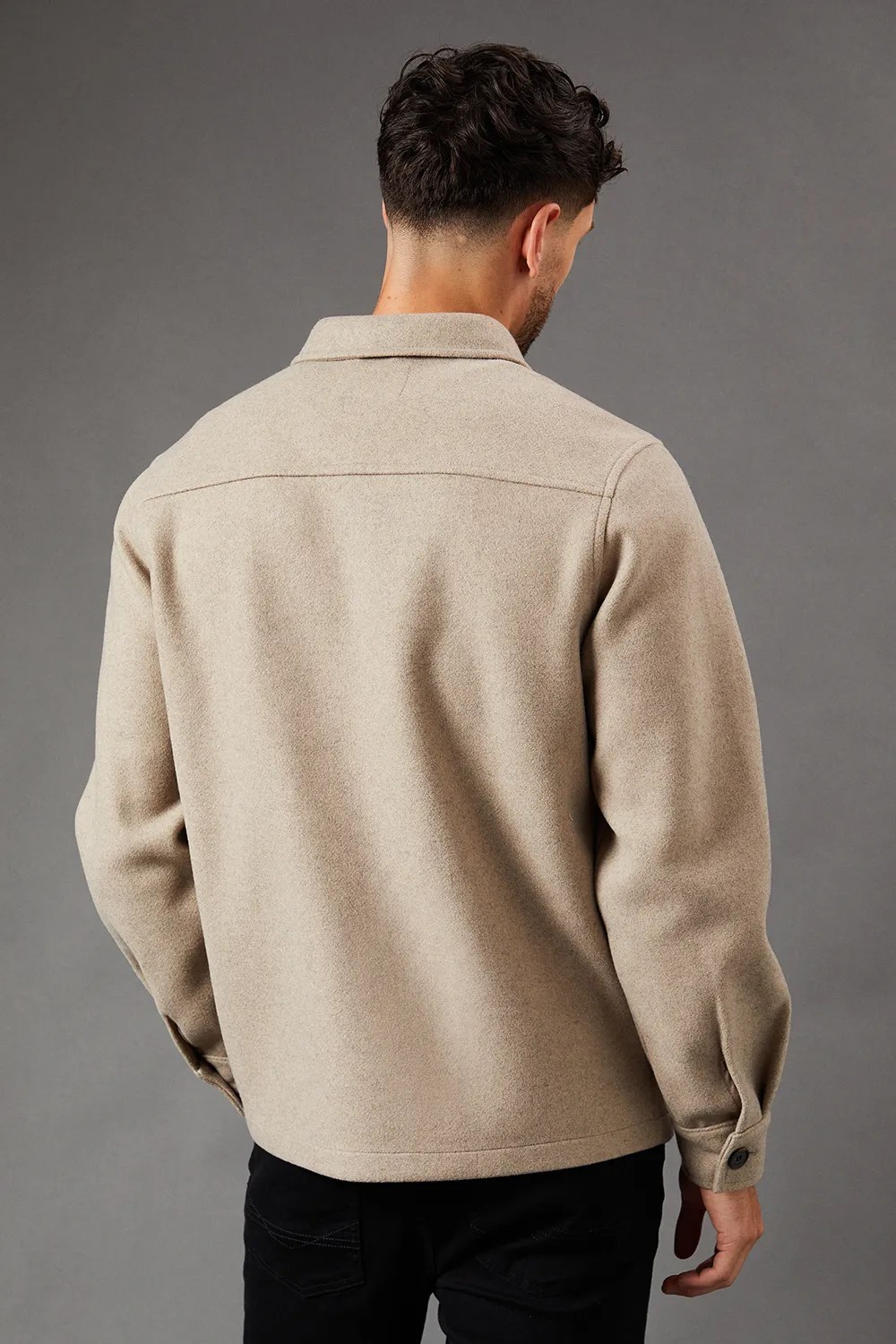 Jackets & Coats Mushroom Wool Look Short Jacket Burton