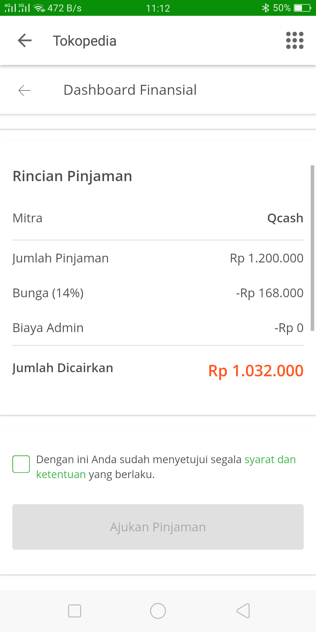 Surat Terbuka Pinjaman Online Dana Instan di Tokopedia