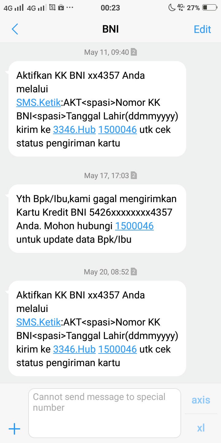 Kecewa dengan Kurir Pengiriman Kartu Kredit BNI Media Konsumen