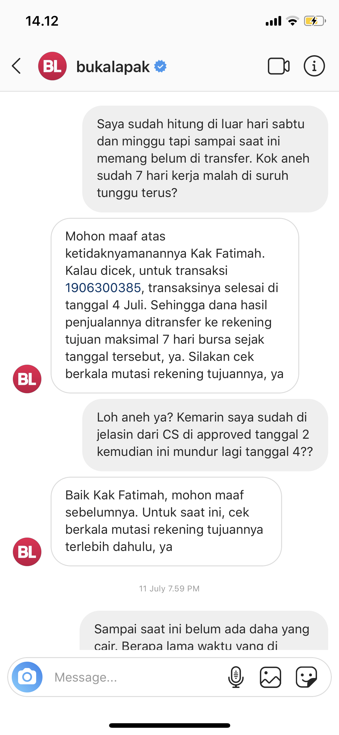 Dana Penjualan Reksadana Bukalapak Sudah Dua Bulan Tidak