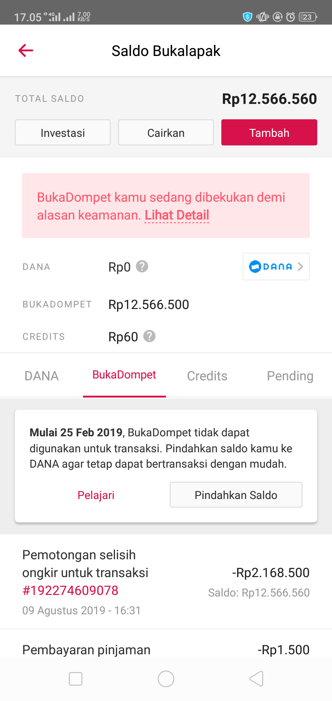 BukaDompet Dibekukan, Tapi Ada Pencairan ke Rekening Tidak Dikenal. Pelapak Menderita dan
